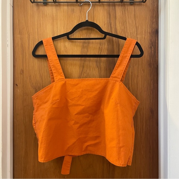 Blank NYC Firecracker Crop Top Orange Size M - Picture 7 of 8